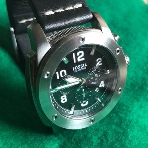 Fossil Stainless Steal Watch w Leather Band